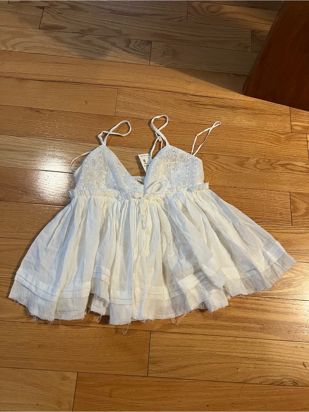 Brand New Aeropostale Ivory Baby Doll Top